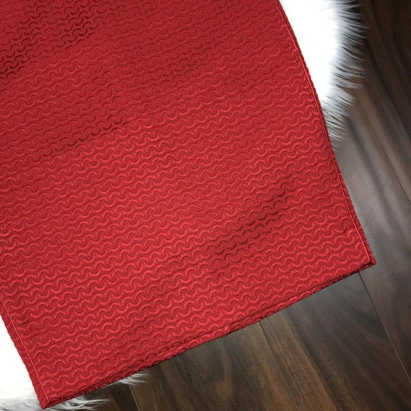 The Limited Red Textured Side Panel Pencil Skirt - Picture 3 of 7